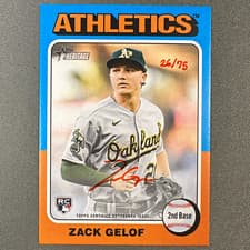 2024 Topps Heritage Mini Real One Mini Autographs Zack Gelof #ROA-ZGE card