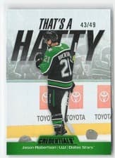 2024-25 Upper Deck Credentials That's a Hatty Jason Robertson #TH-JR card