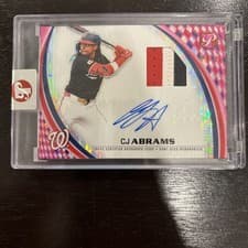 2025 Topps Pristine Pristine Pieces Autograph Relics CJ Abrams #PPAR-CA card