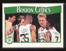 Boston Celtics 1991-92 Hoops Base Set card
