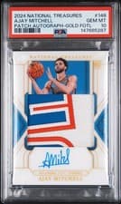 Ajay Mitchell 2024 Panini National Treasures card