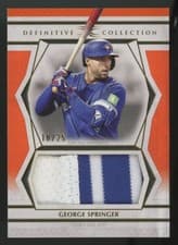 2025 Topps Definitive Collection Jumbo Relic Collection George Springer #DJRC-GS card