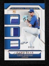 2025 Panini National Treasures Game Gear Swatches Trio Cade Horton #10 card