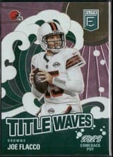 Joe Flacco 2024 Donruss Elite Title Waves card