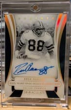 2025 Panini Immaculate Immaculate Moments Autographs Drew Pearson #15 card