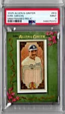 2025 Topps Allen & Ginter Allen & Ginter Mini Framed Relics Kirk Gibson #MFR-KG card