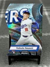 Yoshinobu Yamamoto 2024 Topps Stadium Club Triumvirates card