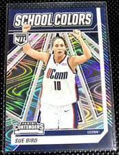 Sue Bird 2024 Panini UConn Contenders School Colors card