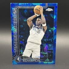 Anthony Edwards 2025 Topps Chrome card