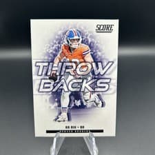 2025 Score Throwbacks Bo Nix #6 card