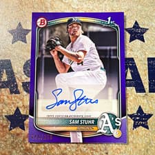 2025 Bowman Prospects Autographs Sam Stuhr #BPA-SS card