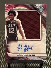 2024-25 Bowman's Best University Prospect Jumbo Relic Autographs Josh Hubbard #PJRA-JH card