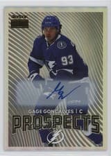 Gage Goncalves 2024-25 Skybox Metal Universe Skybox Premium Prospects Auto card