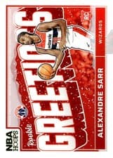 2024-25 Hoops Rookie Greetings Alexandre Sarr #17 card