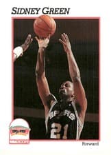 Sidney Green 1991-92 Hoops Base Set card