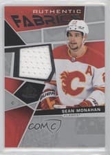 Sean Monahan 2021 SP Game Used Authentic Fabrics card