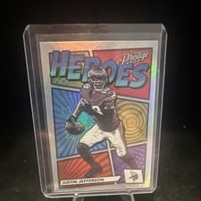 Justin Jefferson 2022 Panini Prestige Heroes card