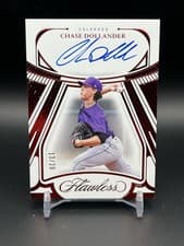 Chase Dollander 2024 Panini Flawless Draft Signatures card