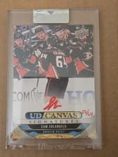 2024-25 Upper Deck Clear Cut Canvas Signatures Sam Colangelo #CS-SC card