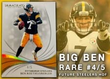Ben Roethlisberger 2019 Panini Immaculate Collection card