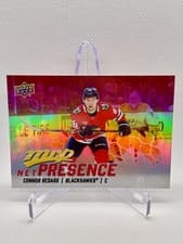 Connor Bedard 2025 Upper Deck MVP Net Presence card