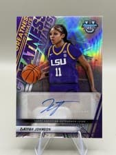2025-26 Bowman University Best Greatness Awaits Autographs ZaKiyah Johnson #GA-ZJ card