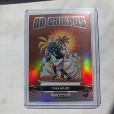 Cam Ward 2025 Panini Prizm Draft Picks On Campus card