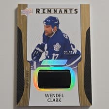 2024-25 Upper Deck Engrained Icons Remnants Wendel Clark #R-WC card