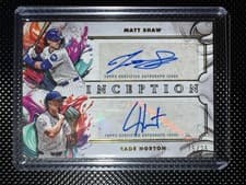 2025 Topps Inception Inception Dual Autographs Cade Horton #IDA-SH card