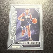 Anthony Edwards 2020 Panini Prizm Emergent card