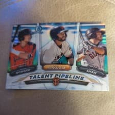 2018 Bowman Talent Pipeline Chrome Chris Shaw, C.J. Hinojosa, Ryan Howard #SFG