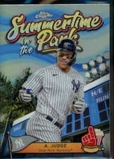 Aaron Judge 2024 Topps Chrome Summertime in the Park card