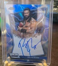 2026 Topps Chrome WWE Blue Brand Autographs Roman Reigns #BBA-ROM card