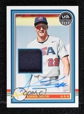 2025 Panini Stars & Stripes USA Baseball Alumni Signature Materials Hat Konnor Griffin #USA-KG card