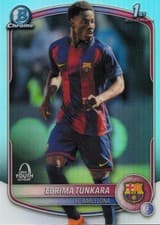 Ebrima Tunkara 2025 Topps Chrome UEFA Bowman Youth League card