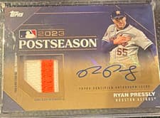 2024 Topps Postseason Performance Autograph Relic Ryan Pressly #PPAR-RP card
