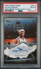2025-26 Topps 3 Raindrops Signatures Allen Iverson #RS-AI card