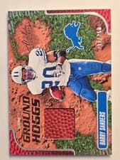 Barry Sanders 2024 Panini Absolute Ground Hoggs Materials card