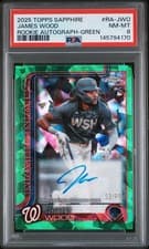 2025 Topps Chrome Sapphire Rookie Autographs Sapphire James Wood #RA-JWO card