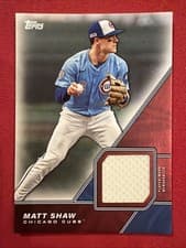 2026 Topps Major League Material Relics Matt Shaw #MLM-MS card