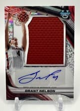 2024-25 Bowman's Best University Prospect Jumbo Relic Autographs Grant Nelson #PJRA-GN card