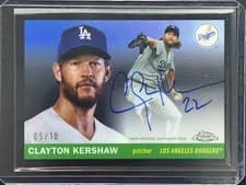 2025 Topps Chrome Platinum Autographs Clayton Kershaw #CPA-CK card