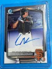 2025 Bowman Draft Chrome Prospect Autographs Cameron Maldonado #CPA-CMA card