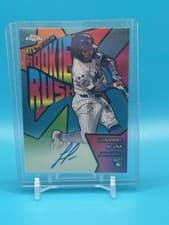 2025 Topps Chrome All-Etch Rookie Rush Autographs Luisangel Acuna #CAER-LA card