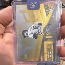 2025 Topps Black & White Golden Hour Francisco Lindor #GH-18 card