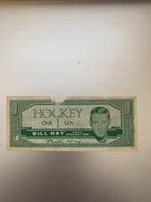 1962 Topps Hockey Bucks Bill Hay