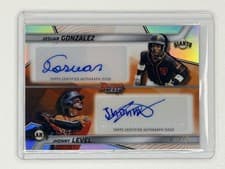 2025 Bowman's Best Dual Autographs Jhonny Level / Josuar Gonzalez #DA-GL card