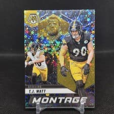T.J. Watt 2025 Panini Mosaic Montage card