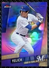 Christian Yelich 2019 Topps Finest card