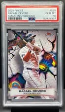 2025 Finest Smashing Through Rafael Devers #S-20 card